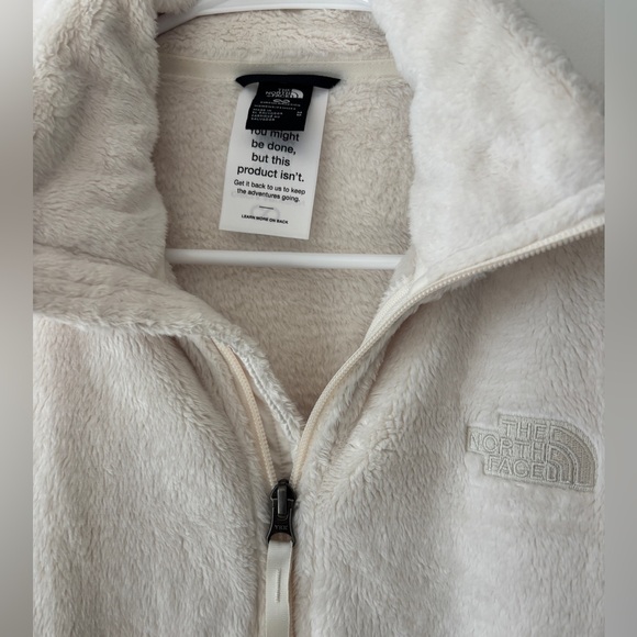 NWT The North Face Off-White Fleece Jacket Osito Cream M Fluffy - Picture 2 of 7